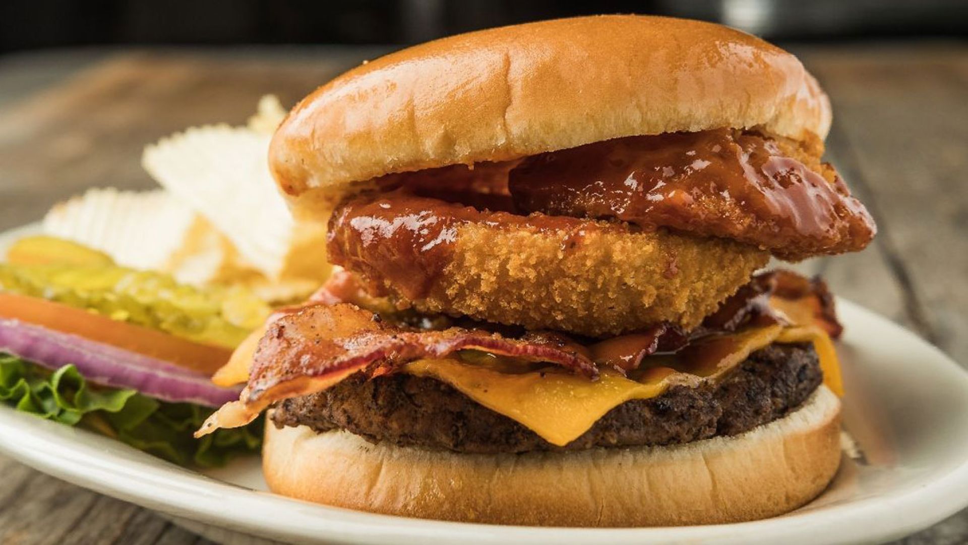 Rodeo Burger at Purple Cow