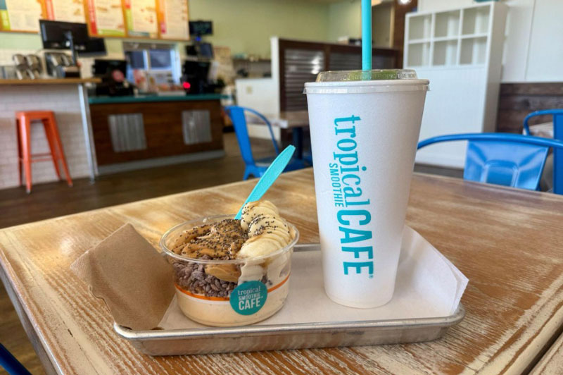 Tropical Smoothie Peanut Butter Protein Crunch Bowl